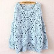 Blue Short After Long Before Sweater