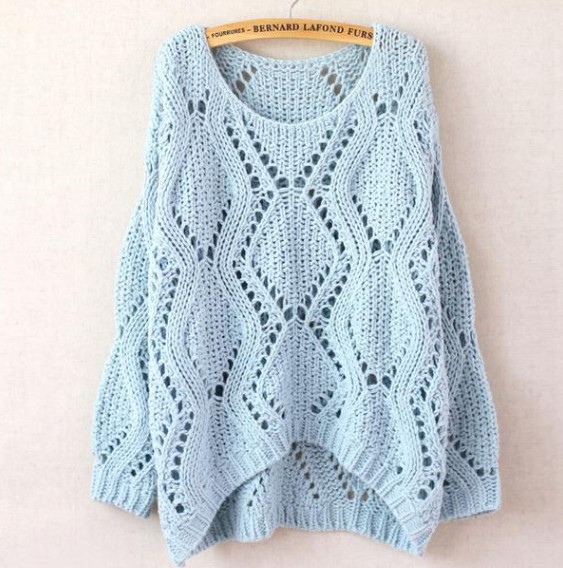 Blue Short After Long Before Sweater